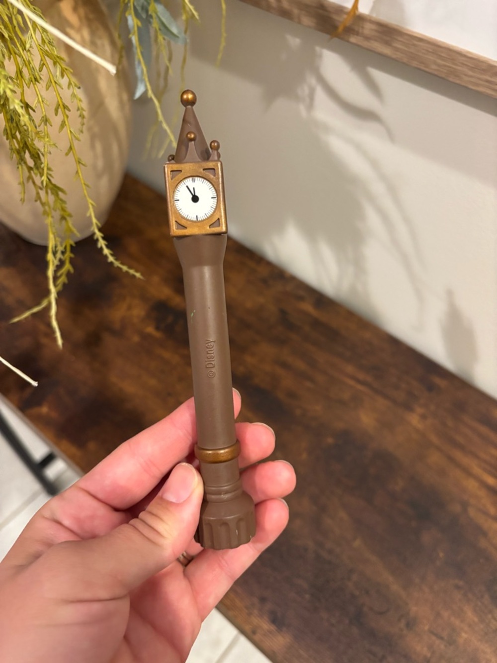 Disney Monorail Brown and Gold Tower Clock Replacement Piece